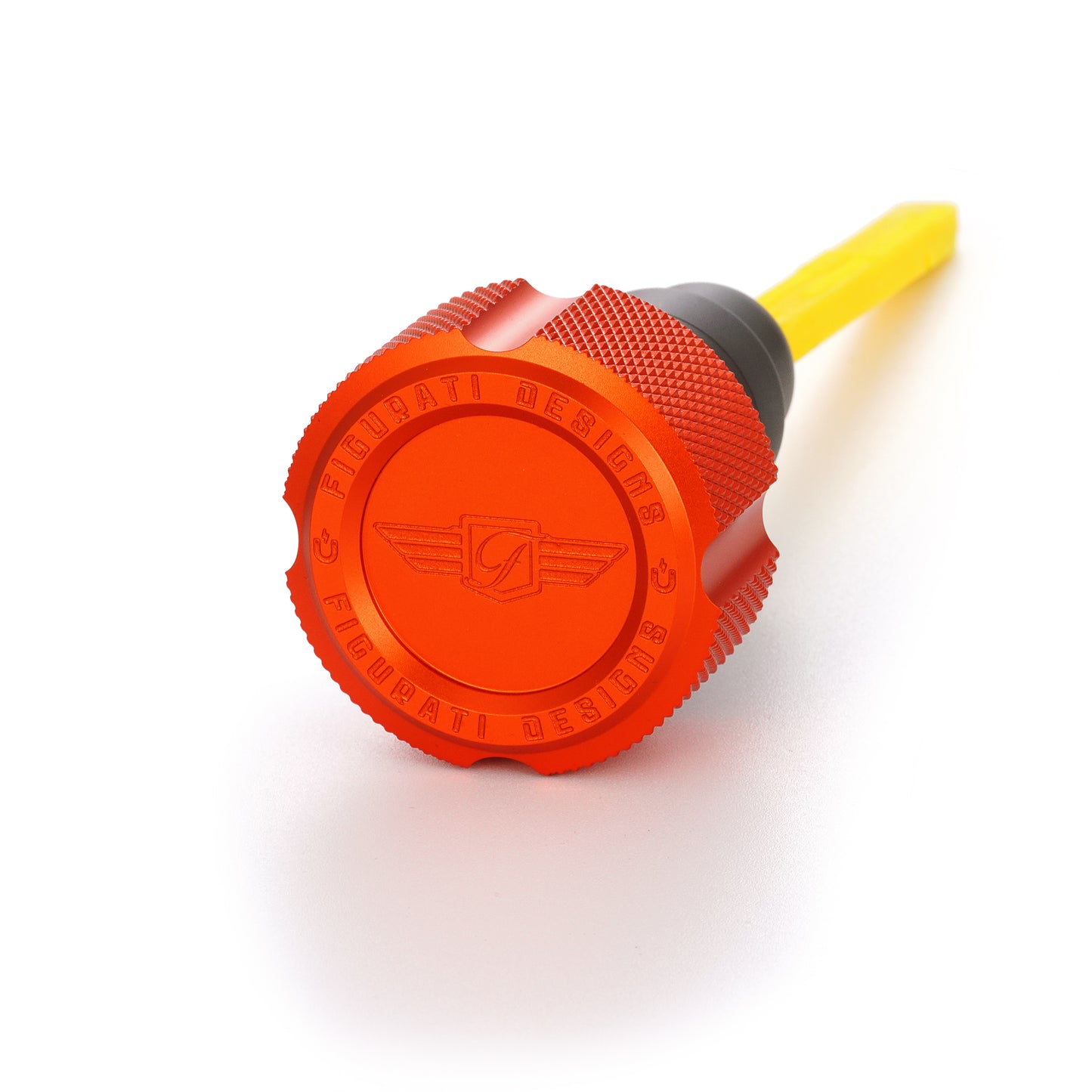 Performance Dipstick for Harley-Davidson Twin Cam (2007-2016) - Knurled Orange