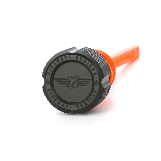 Performance Magnetic Dipstick for Harley-Davidson M8 Softail (2018-2025) - Knurled Black