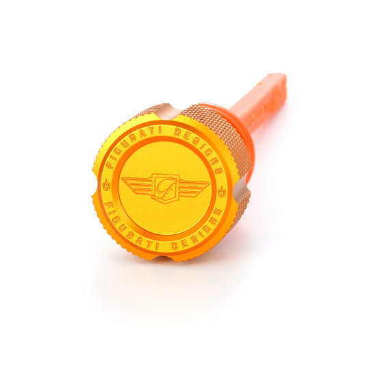 Performance Magnetic Dipstick for Harley-Davidson M8 Softail (2018-2025) - Knurled Gold