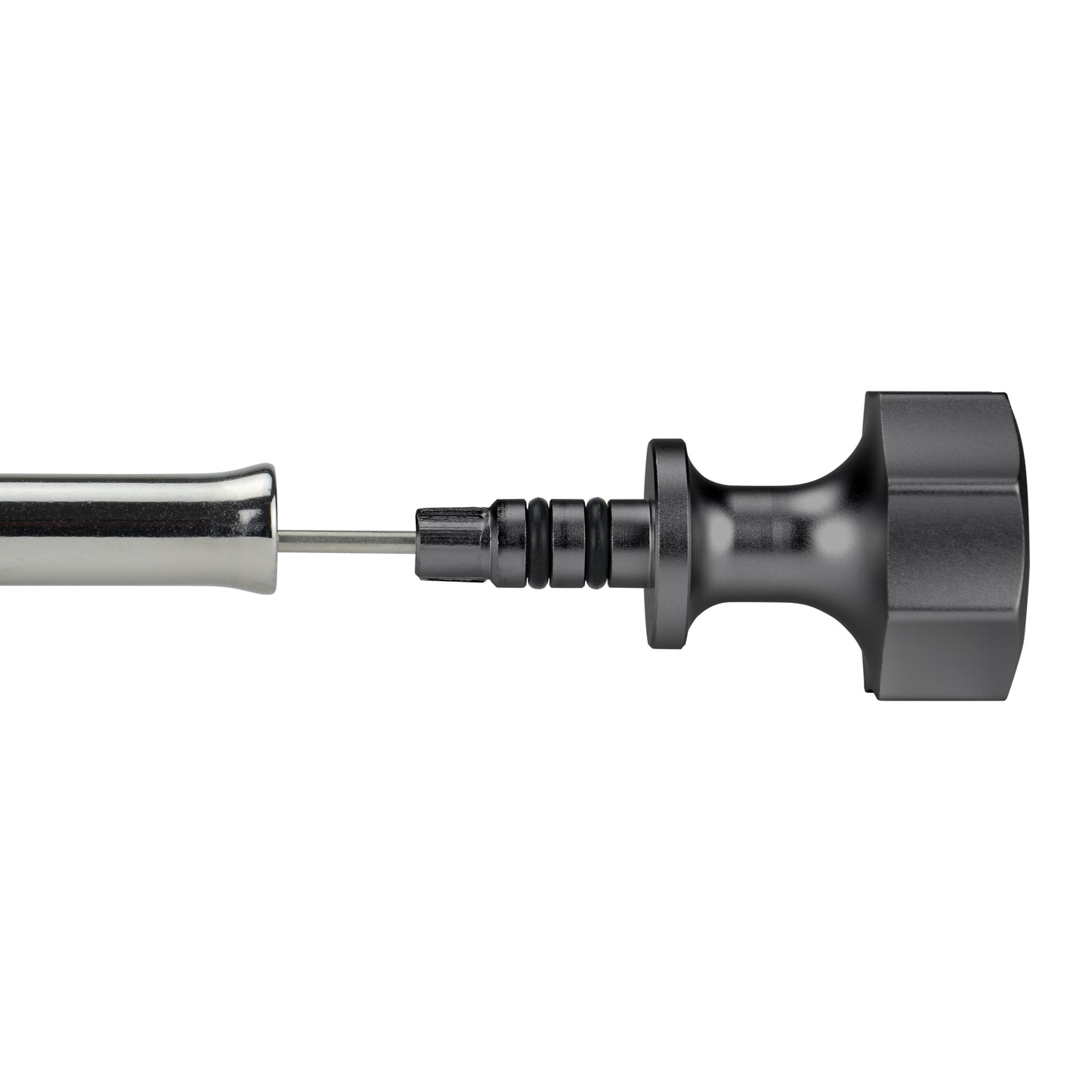 Performance Magnetic Engine Oil Dipstick for Chevrolet 265-400 Small Block - Curved Black