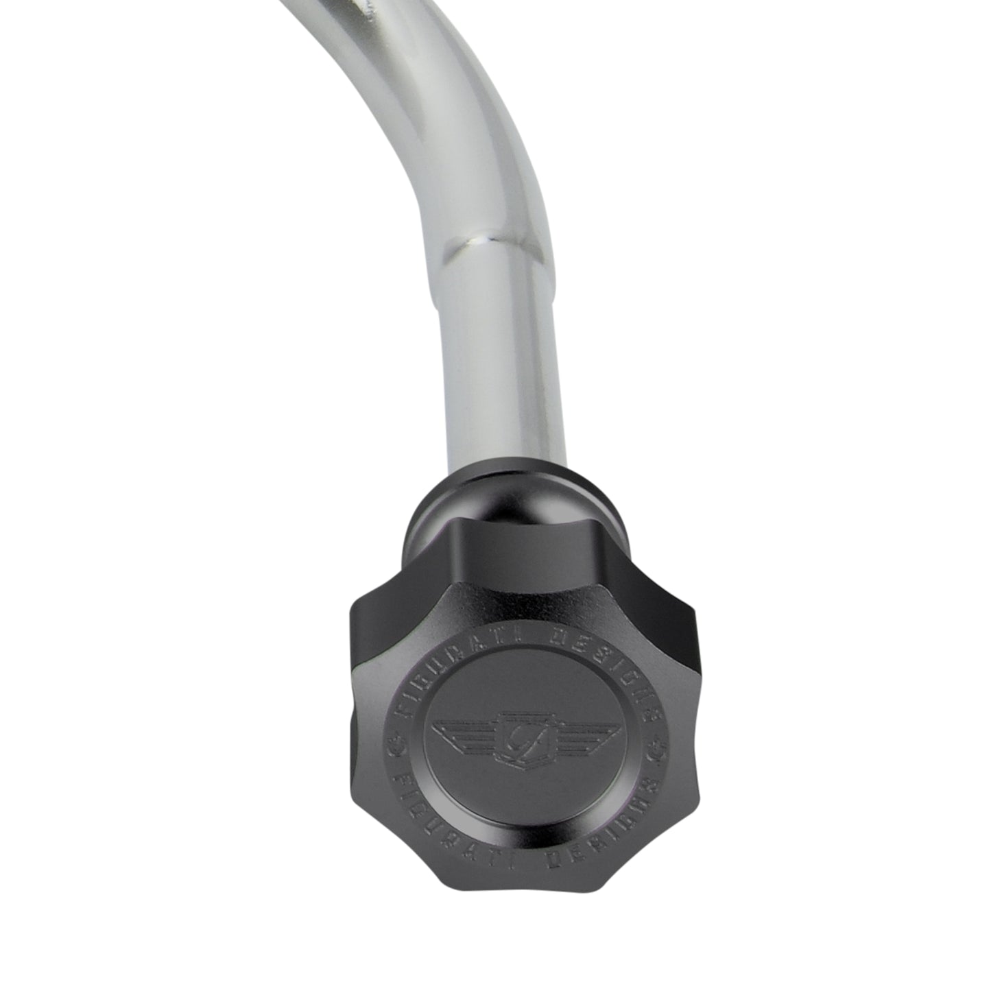 Performance Magnetic Engine Oil Dipstick for Chevrolet 265-400 Small Block - Curved Black