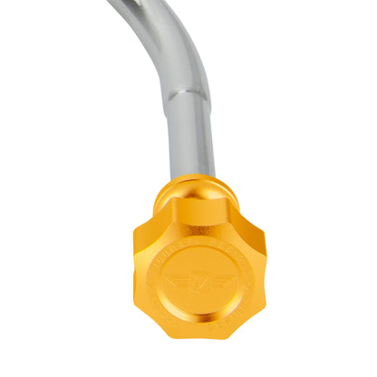 Performance Magnetic Engine Oil Dipstick for Chevrolet 265-400 Small Block - Curved Gold