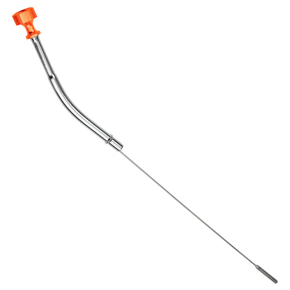Performance Magnetic Engine Oil Dipstick for Chevrolet 265-400 Small Block - Curved Orange