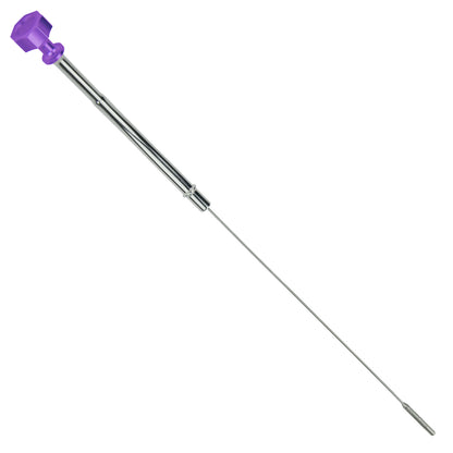 Performance Magnetic Engine Oil Dipstick for Chevrolet 265-400 Small Block - Curved Purple