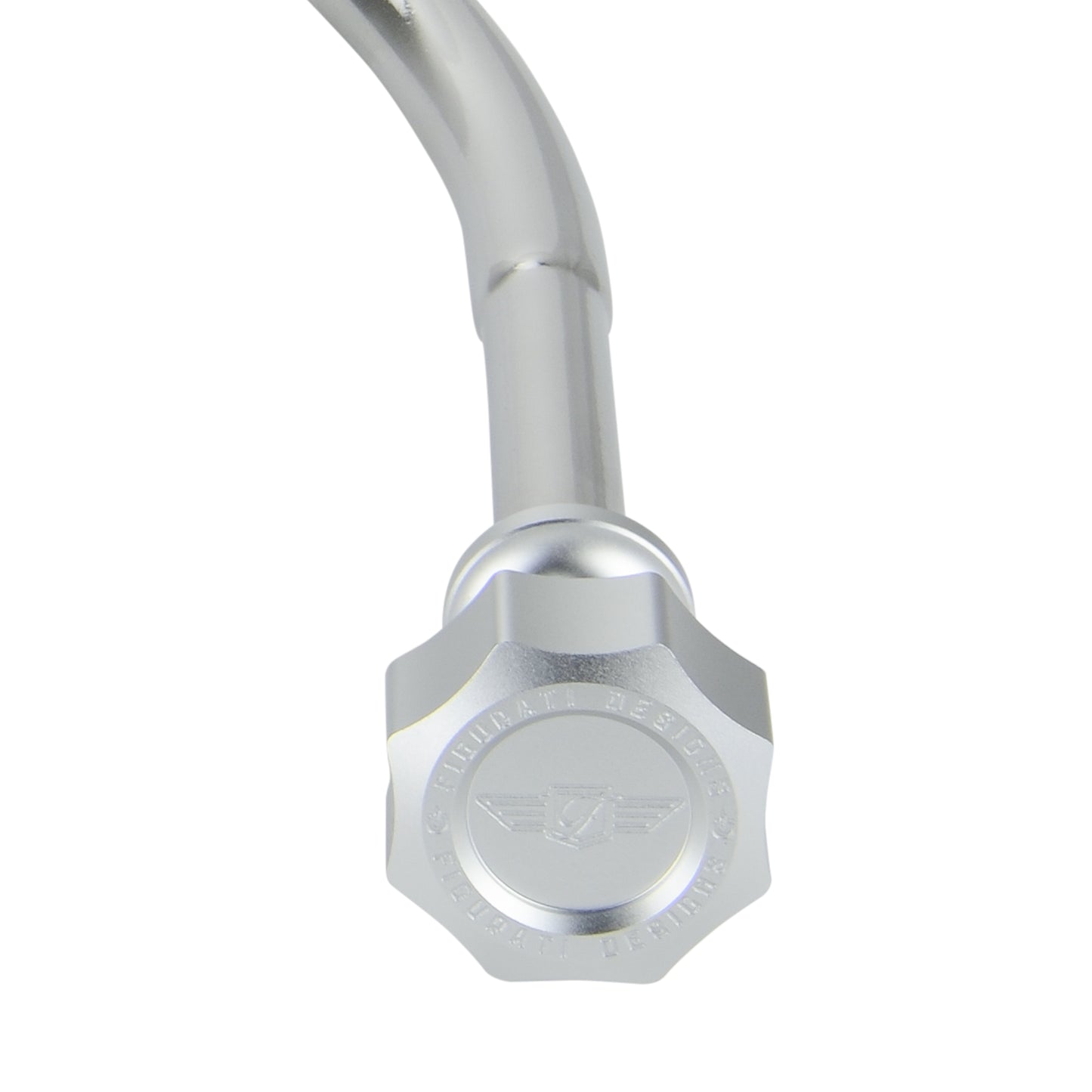 Performance Magnetic Engine Oil Dipstick for Chevrolet 265-400 Small Block - Curved Silver