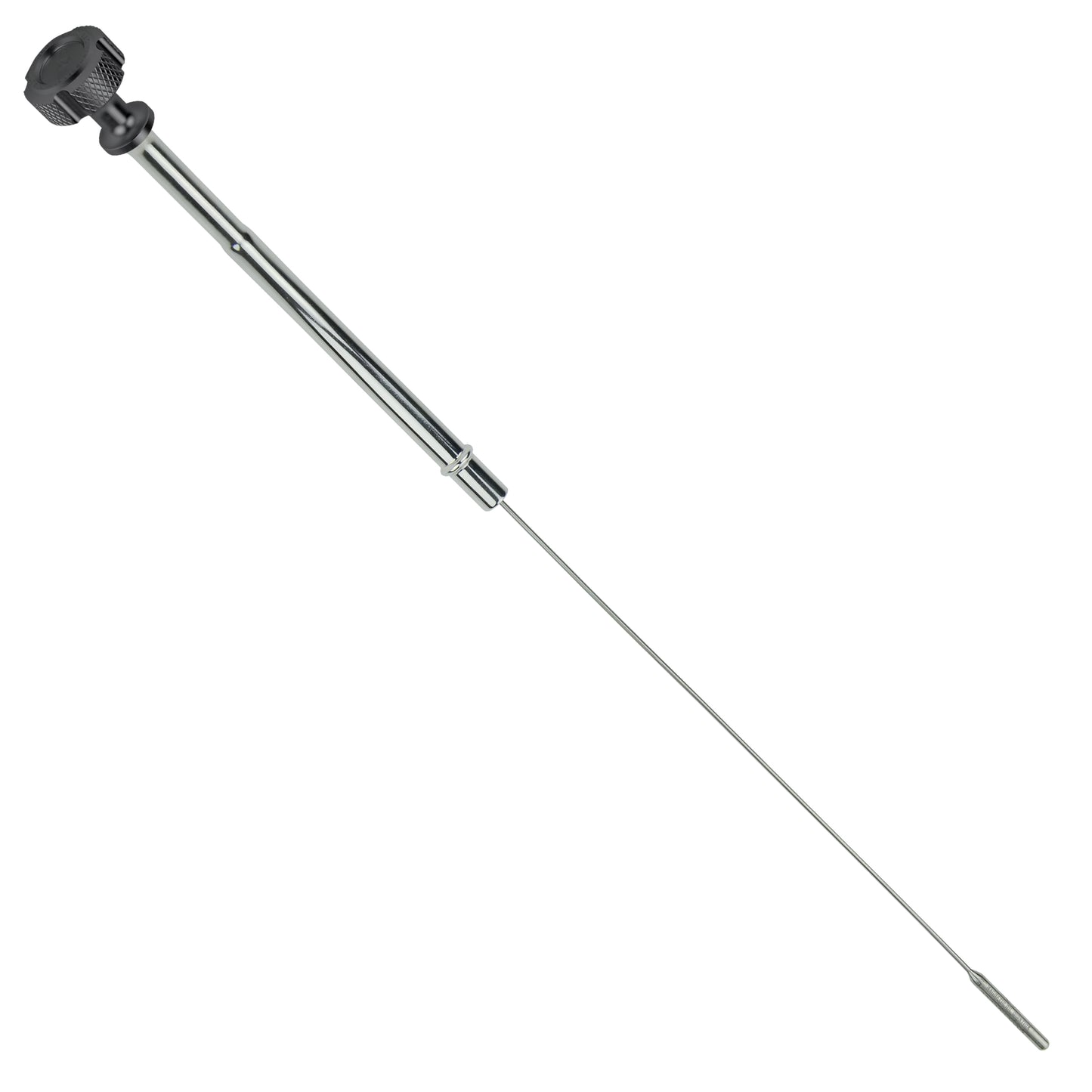 Performance Magnetic Engine Oil Dipstick for Chevrolet 265-400 Small Block - Knurled Black