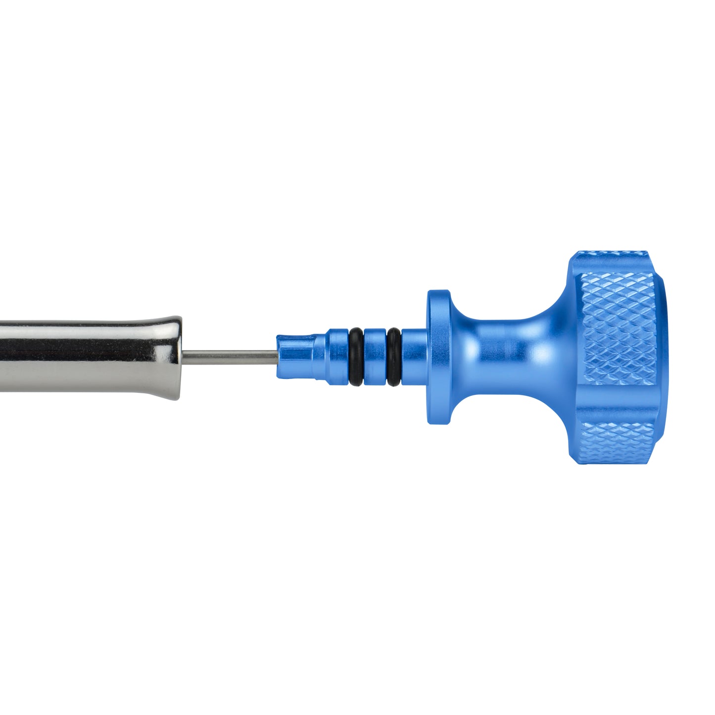 Performance Magnetic Engine Oil Dipstick for Chevrolet 265-400 Small Block - Knurled Blue