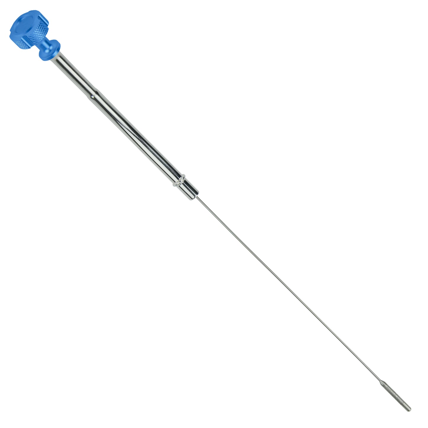Performance Magnetic Engine Oil Dipstick for Chevrolet 265-400 Small Block - Knurled Blue