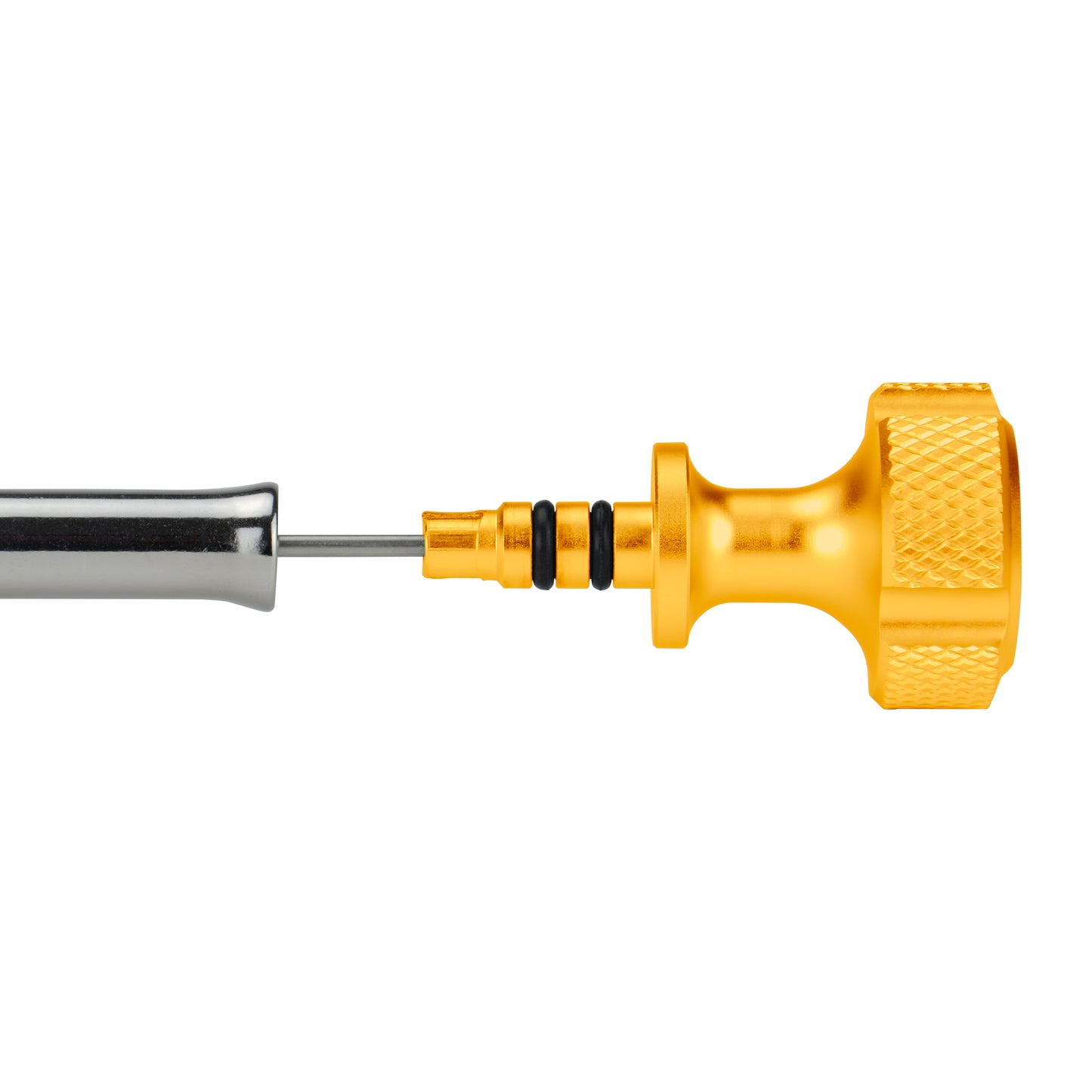 Performance Magnetic Engine Oil Dipstick for Chevrolet 265-400 Small Block - Knurled Gold