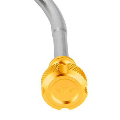 Performance Magnetic Engine Oil Dipstick for Chevrolet 265-400 Small Block - Knurled Gold