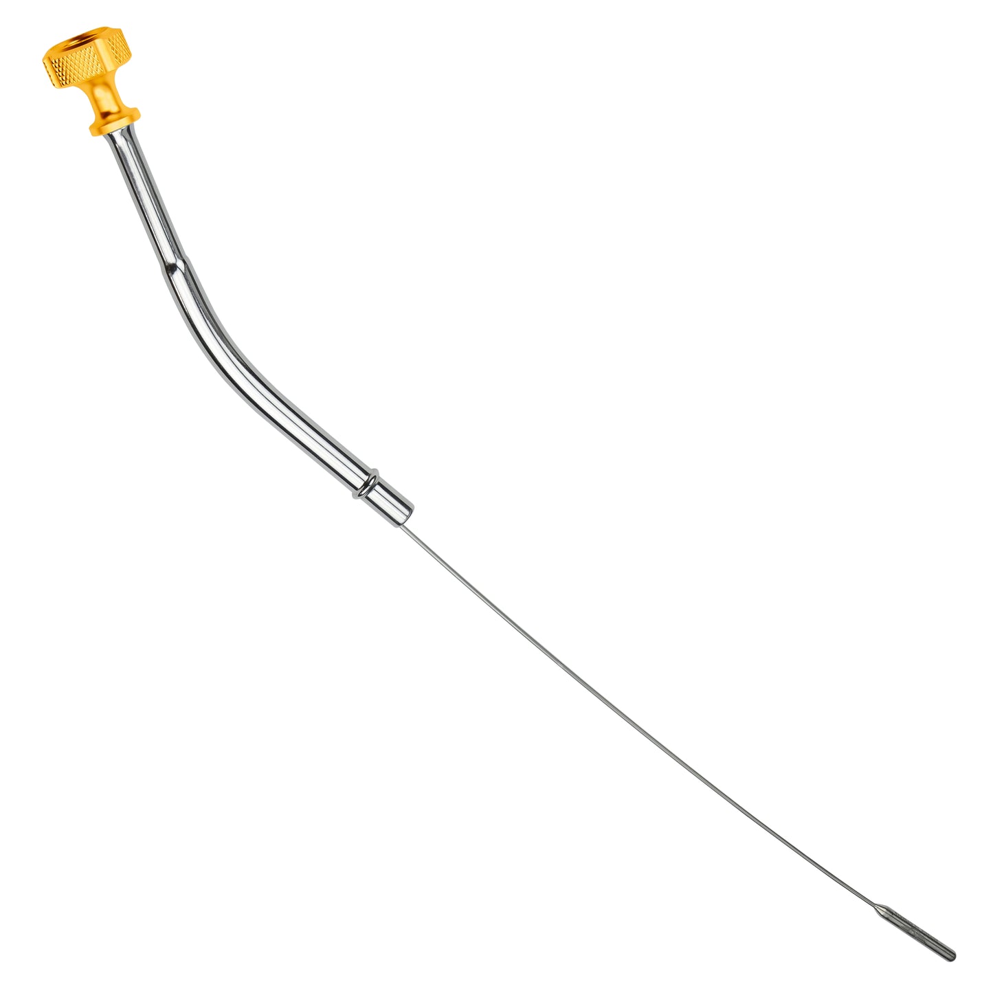 Performance Magnetic Engine Oil Dipstick for Chevrolet 265-400 Small Block - Knurled Gold