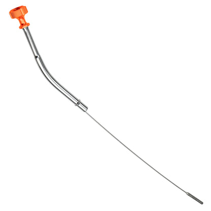Performance Magnetic Engine Oil Dipstick for Chevrolet 265-400 Small Block - Knurled Orange