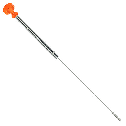Performance Magnetic Engine Oil Dipstick for Chevrolet 265-400 Small Block - Knurled Orange