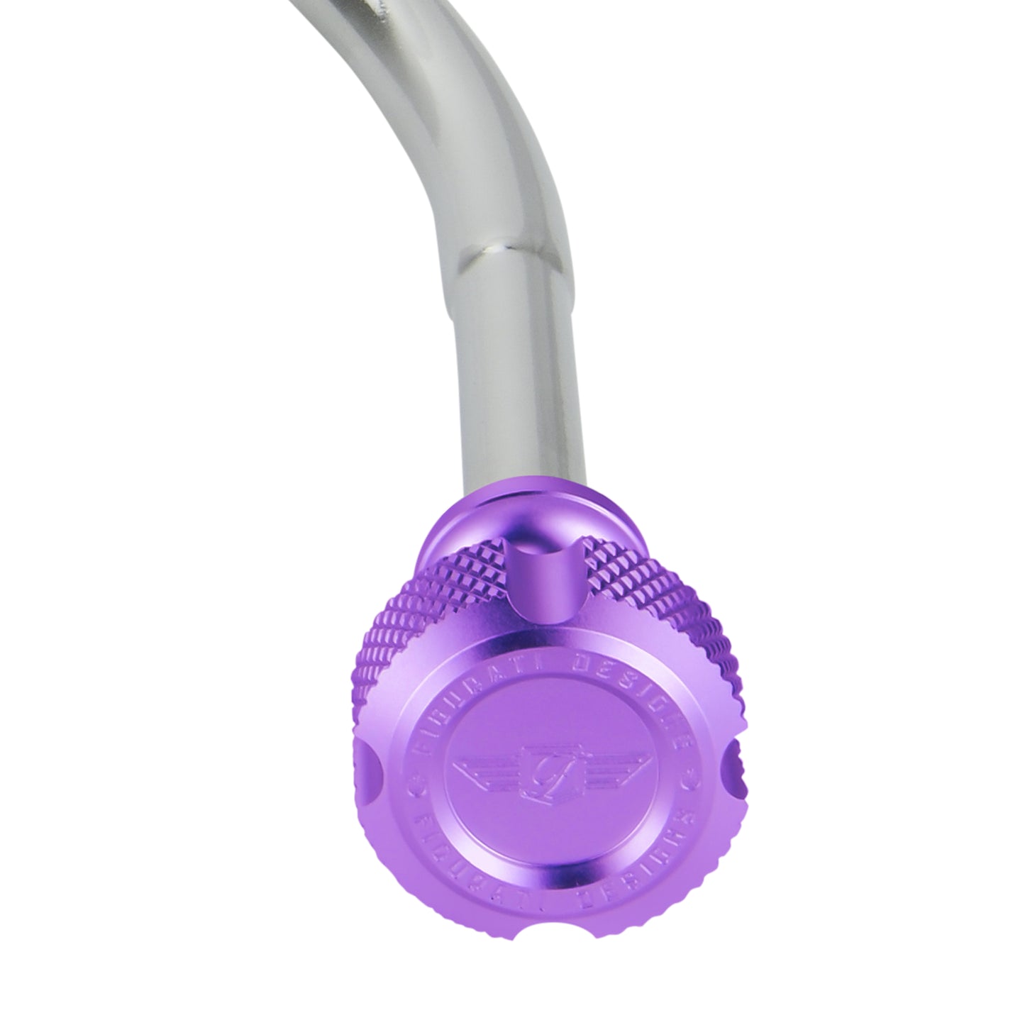 Performance Magnetic Engine Oil Dipstick for Chevrolet 265-400 Small Block - Knurled Purple