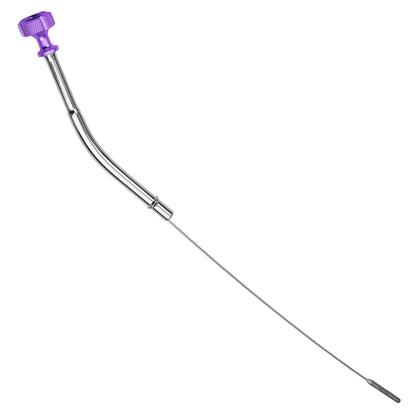 Performance Magnetic Engine Oil Dipstick for Chevrolet 265-400 Small Block - Knurled Purple