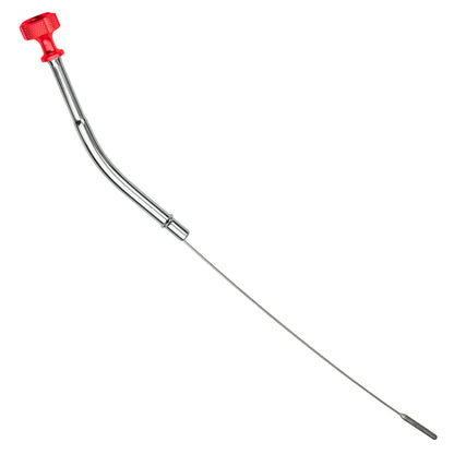 Performance Magnetic Engine Oil Dipstick for Chevrolet 265-400 Small Block - Knurled Red