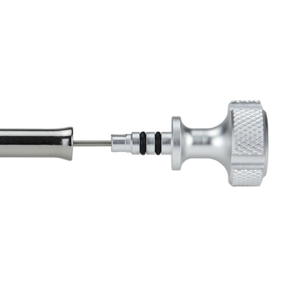 Performance Magnetic Engine Oil Dipstick for Chevrolet 265-400 Small Block - Knurled Silver