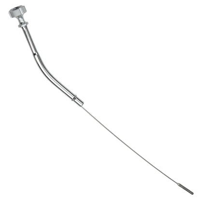 Performance Magnetic Engine Oil Dipstick for Chevrolet 265-400 Small Block - Knurled Silver