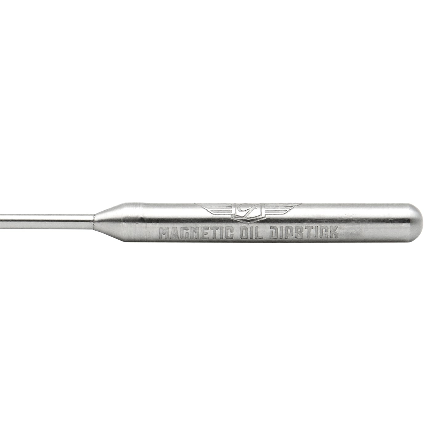 Performance Magnetic Engine Oil Dipstick for Chevrolet 265-400 Small Block - Knurled Silver