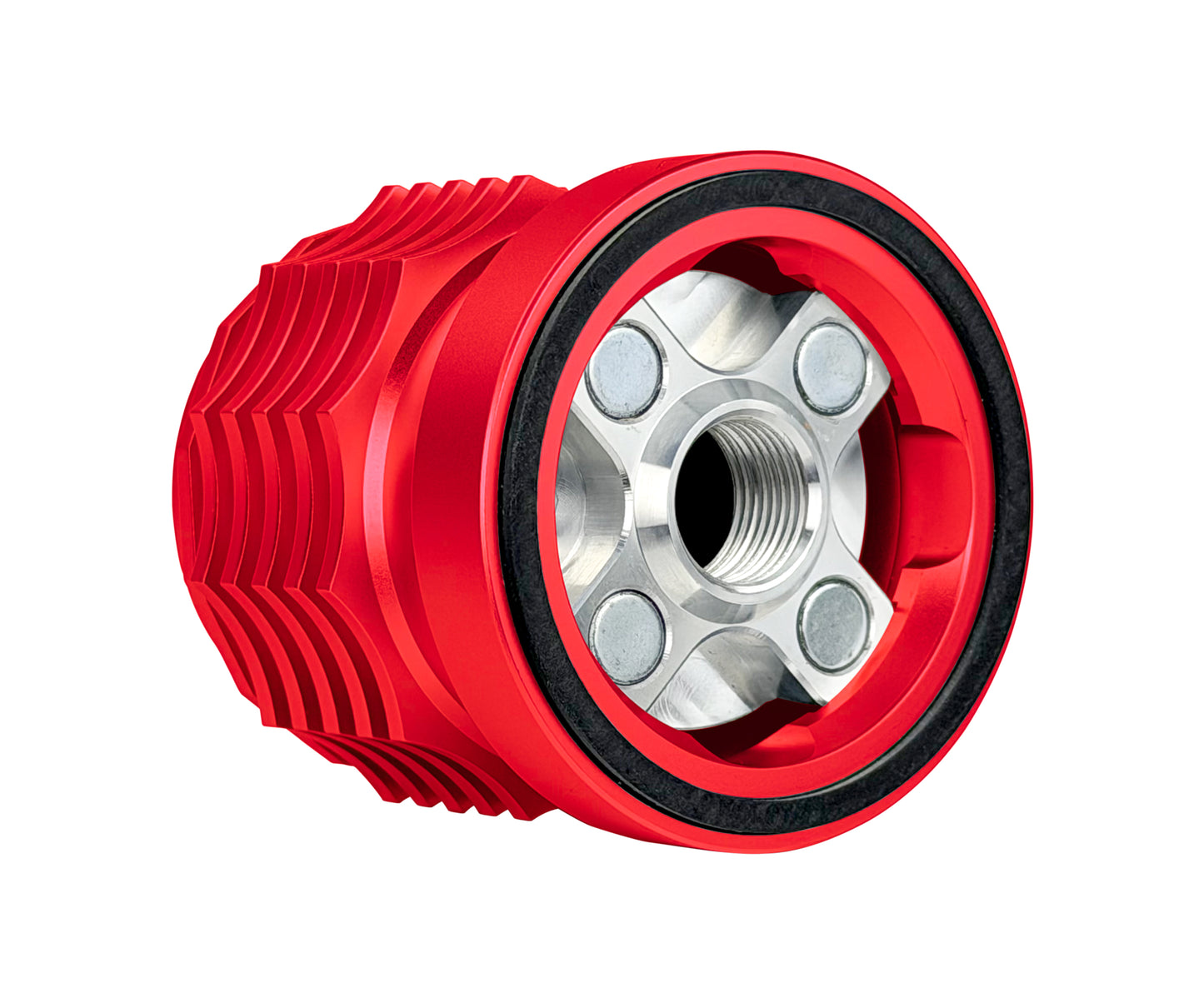 Performance Magnetic Oil Filter for Harley-Davidson All Models (1991-2025) - Red