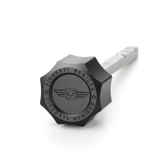 Performance Magnetic Transmission Dipstick for Harley-Davidson M8 (2017-2025) - Curved Black