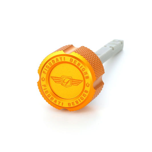 Performance Magnetic Transmission Dipstick for Harley-Davidson M8 (2017-2025) - Knurled Gold