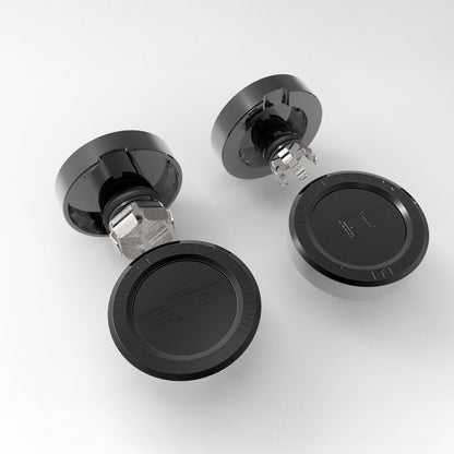 Performance Aluminum Front Axle Nut Covers - Black