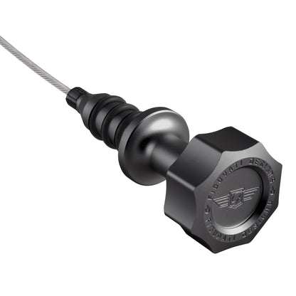 Performance Magnetic Engine Oil Dipstick for Ford 6.7L Power Stroke V8 - Curved Black