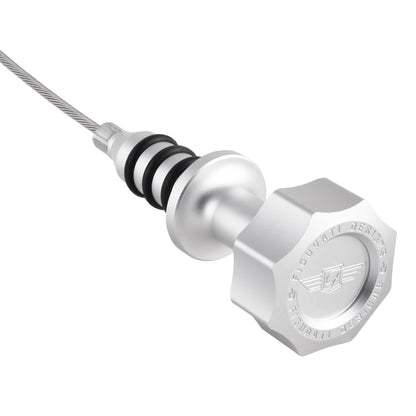 Performance Magnetic Engine Oil Dipstick for RAM 6.7L Cummins Turbo Diesel I6 - Curved Silver