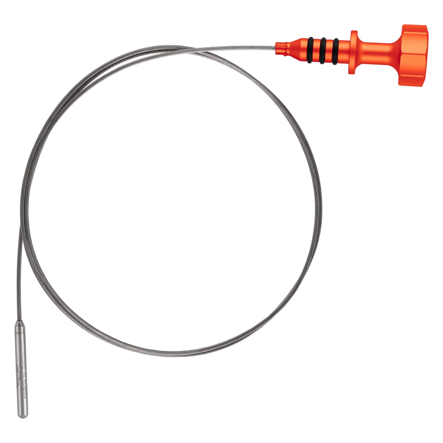 Performance Magnetic Engine Oil Dipstick for RAM 6.7L Cummins Turbo Diesel I6 - Curved Orange
