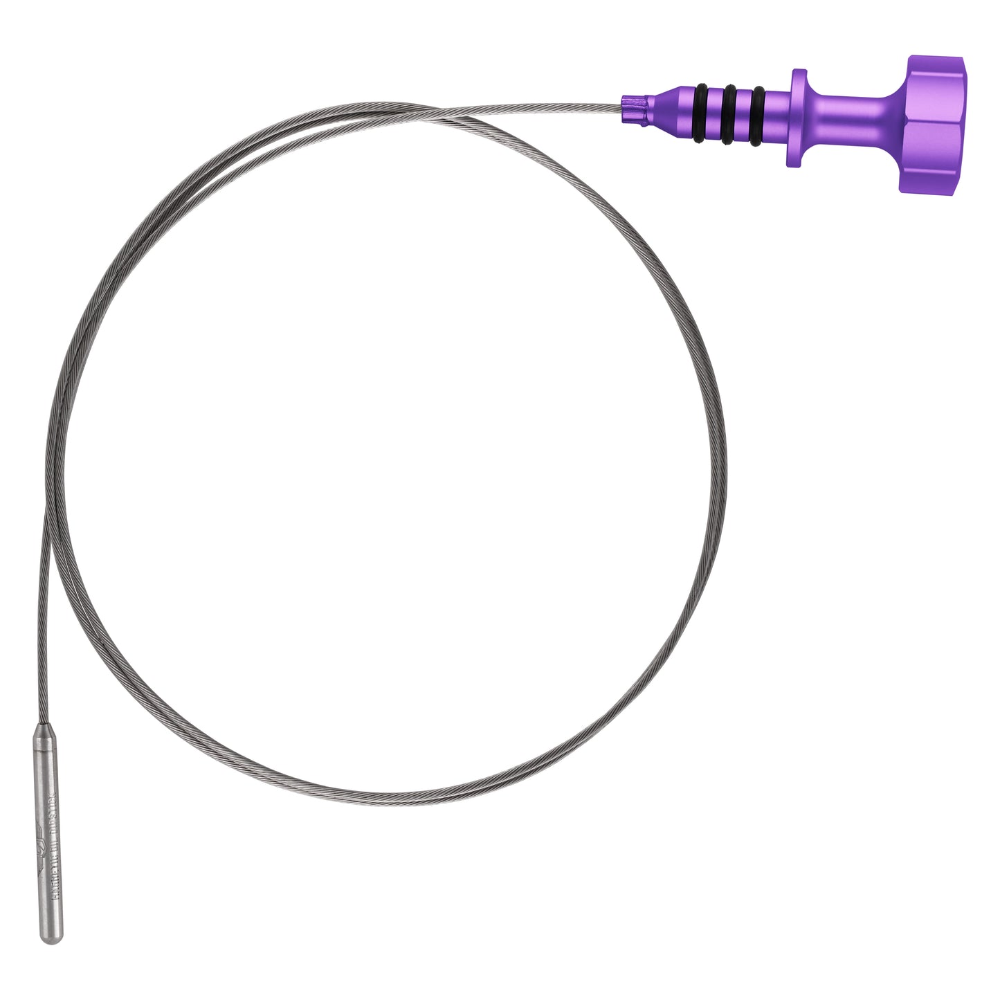Performance Magnetic Engine Oil Dipstick for RAM 6.7L Cummins Turbo Diesel I6 - Curved Purple