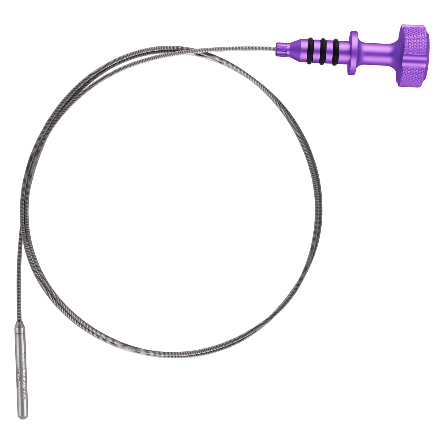Performance Magnetic Engine Oil Dipstick for RAM 6.7L Cummins Turbo Diesel I6 - Knurled Purple