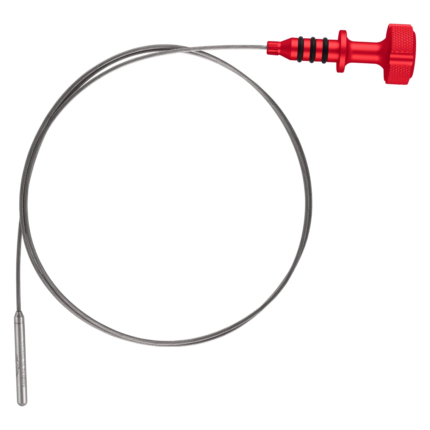 Performance Magnetic Engine Oil Dipstick for RAM 6.7L Cummins Turbo Diesel I6 - Knurled Red