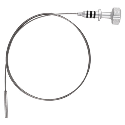 Performance Magnetic Engine Oil Dipstick for RAM 6.7L Cummins Turbo Diesel I6 - Knurled Silver