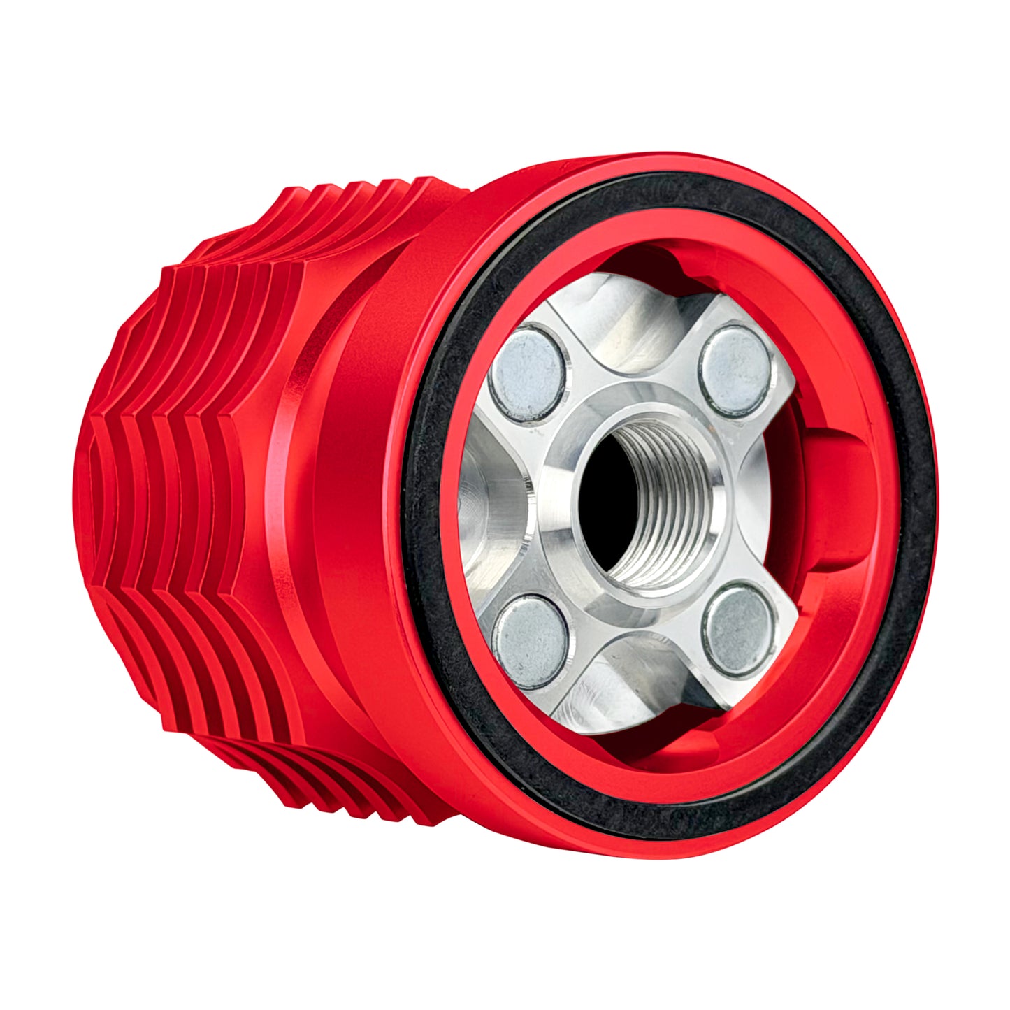 Performance Magnetic Oil Filter for Harley-Davidson (1984-2026) - Red
