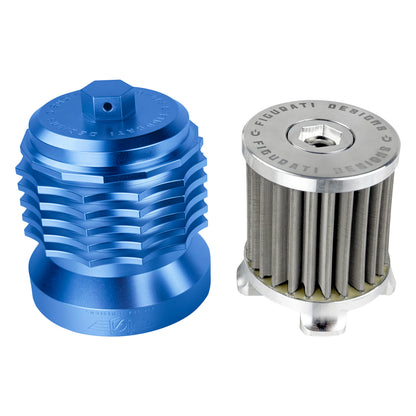 Performance Magnetic Oil Filter for Harley-Davidson Revolution Max - Blue