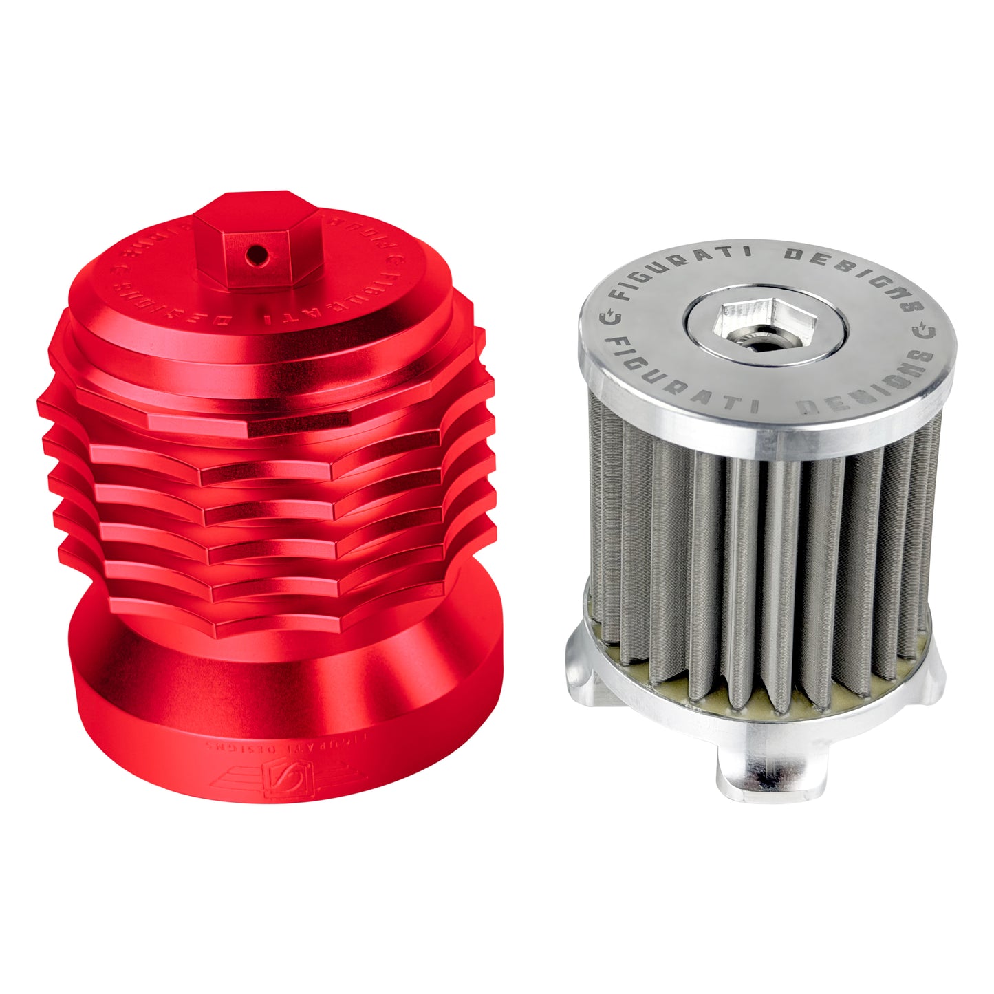 Performance Magnetic Oil Filter for Harley-Davidson (1984-2026) - Red