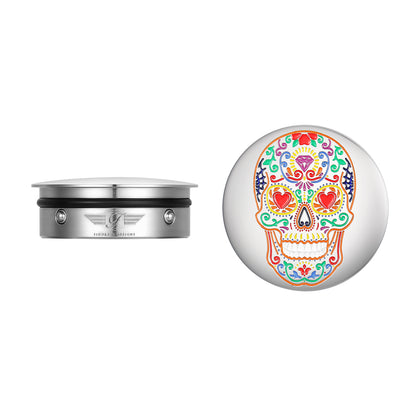 Stainless-Steel Sugar Skull Swing Arm Cover