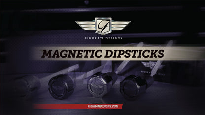 Magnetic Dipstick for Indian ThunderStroke (2014-2017) - Curved Silver